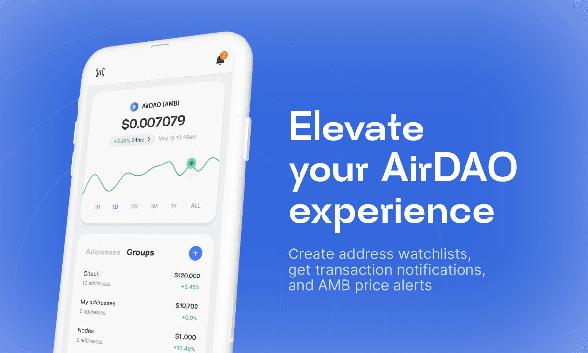 AirDAO lancia l&#8217;applicazione mobile per la tracciabilità dei portafogli