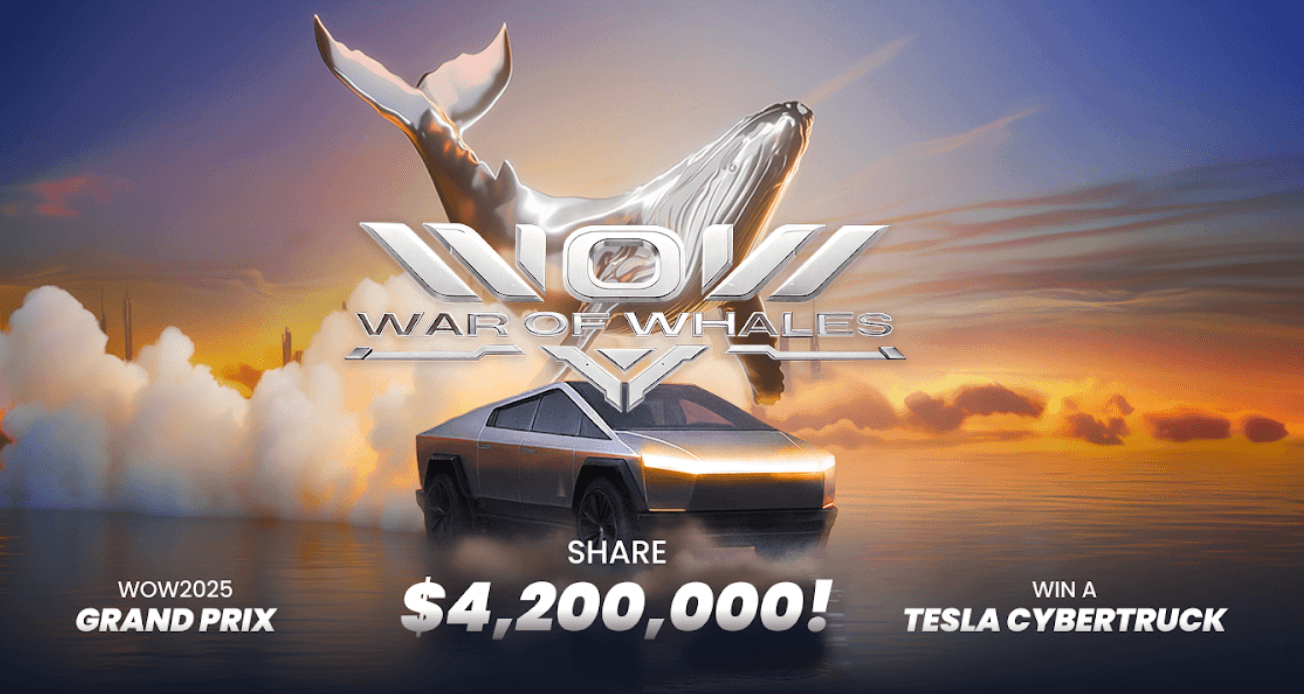 BloFin WOW (War of Whales) 2025 Grand Prix apre le iscrizioni per il campionato di trading da 4,2 milioni di dollari con in palio una Tesla Cybertruck