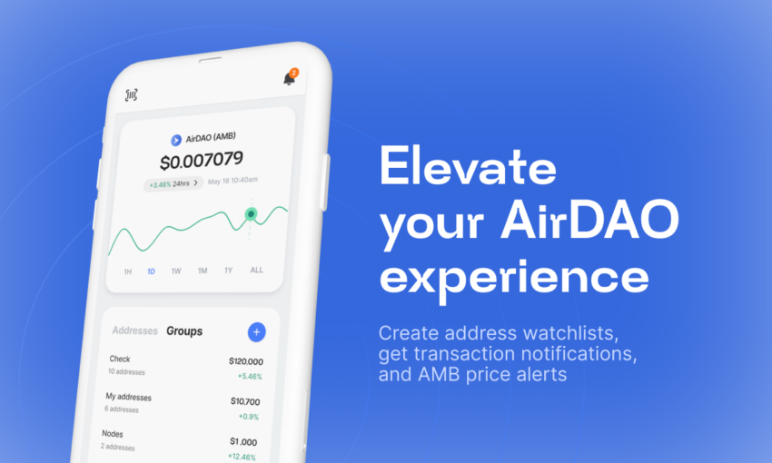 AirDAO lancia l’applicazione mobile per la tracciabilità dei portafogli