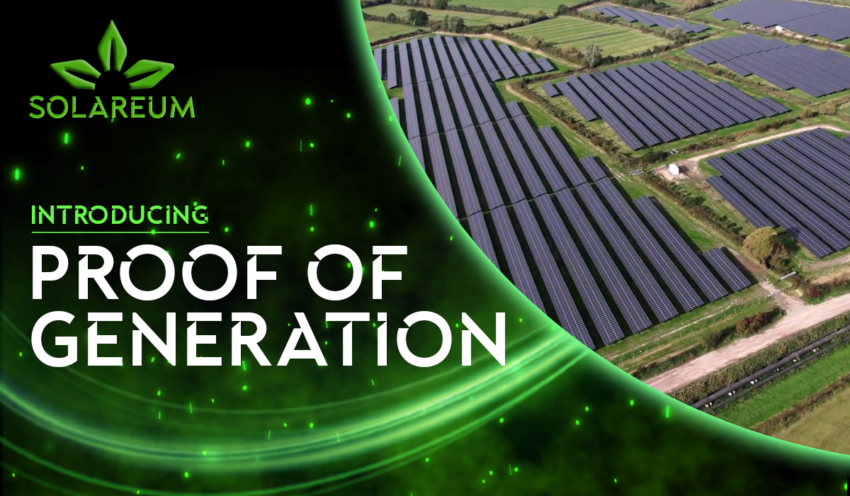 Rivoluzionare la Blockchain: Solareum Inc. Introduce la prova di generazione