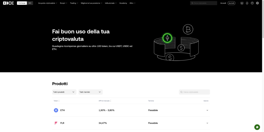 Homepage OKX
