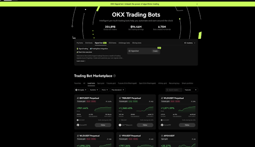 OKX trading bots