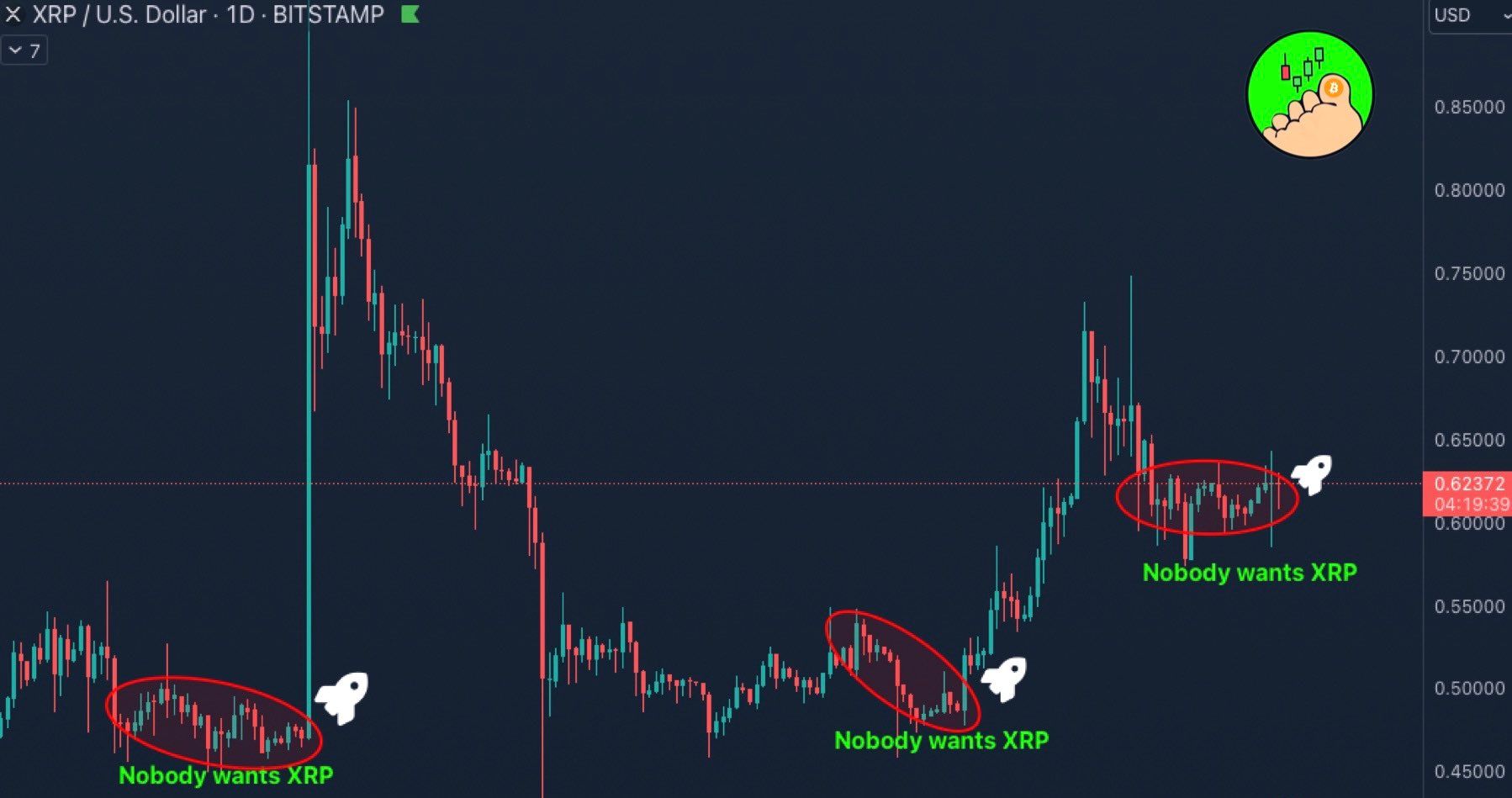 XRP Price Movement Weekly