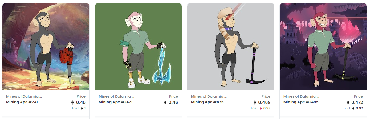 Mining Apes gaming nfts