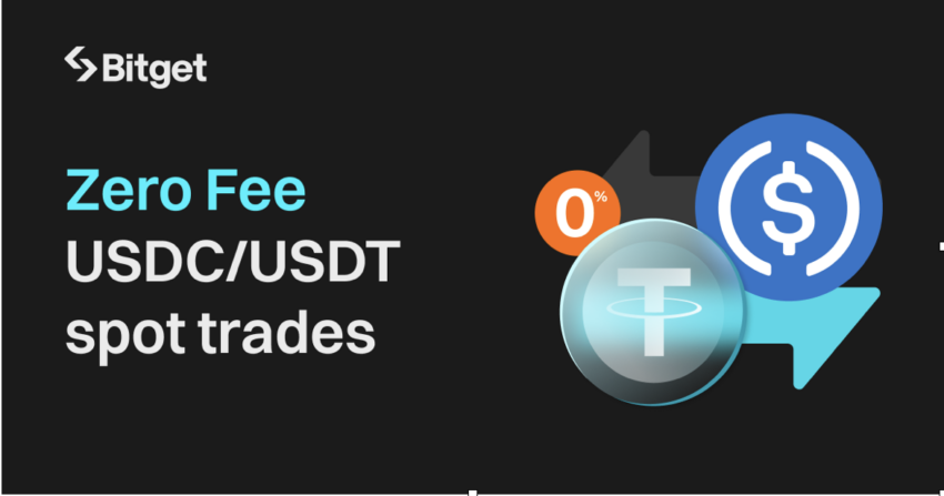 Bitget lancia una promozione per il trading Spot di USDC/USDT senza commissioni di transazione