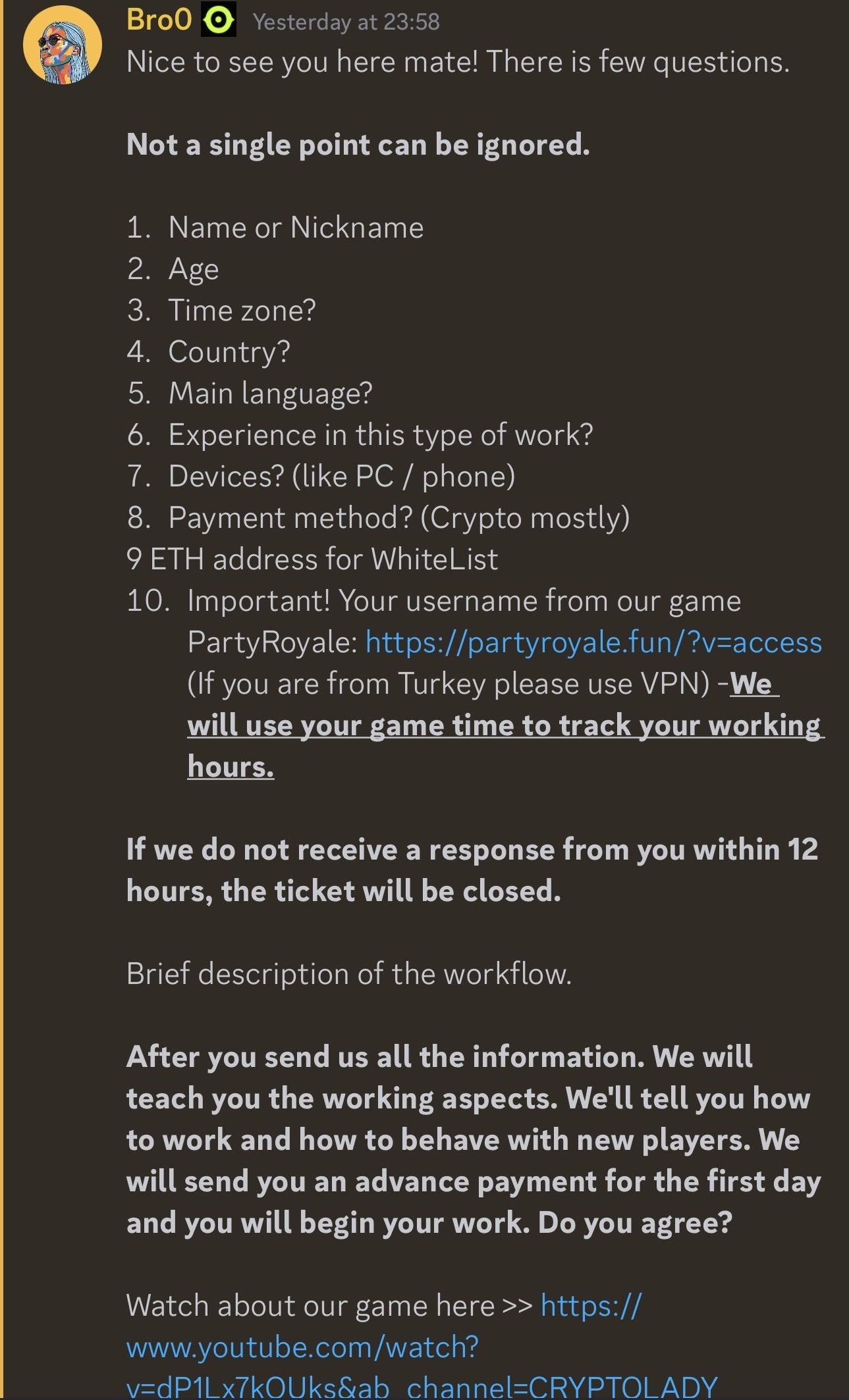 Screenshot del truffatore che cerca di intrappolare la vittima nell'installazione di un software dannoso