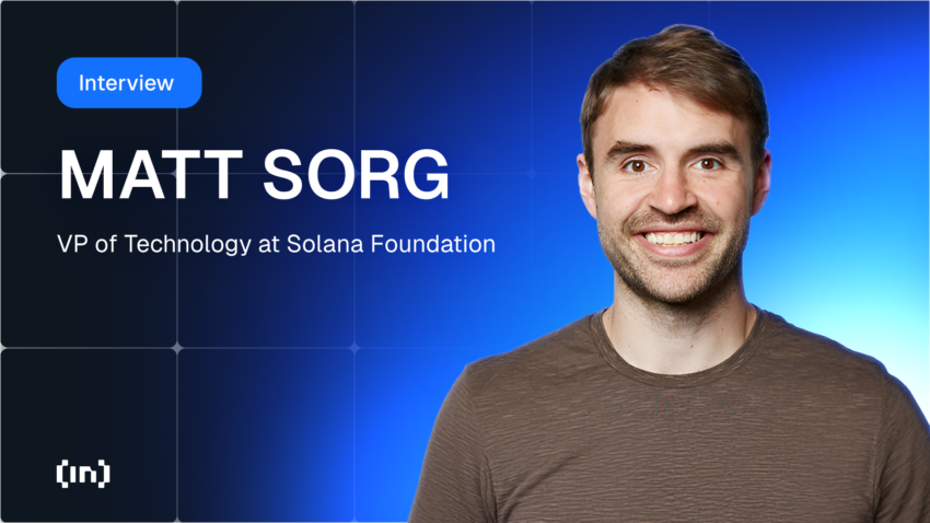 Il VP della tecnologia della Solana Foundation, Matt Sorg, analizza le soluzioni per il scaling e la congestione della rete