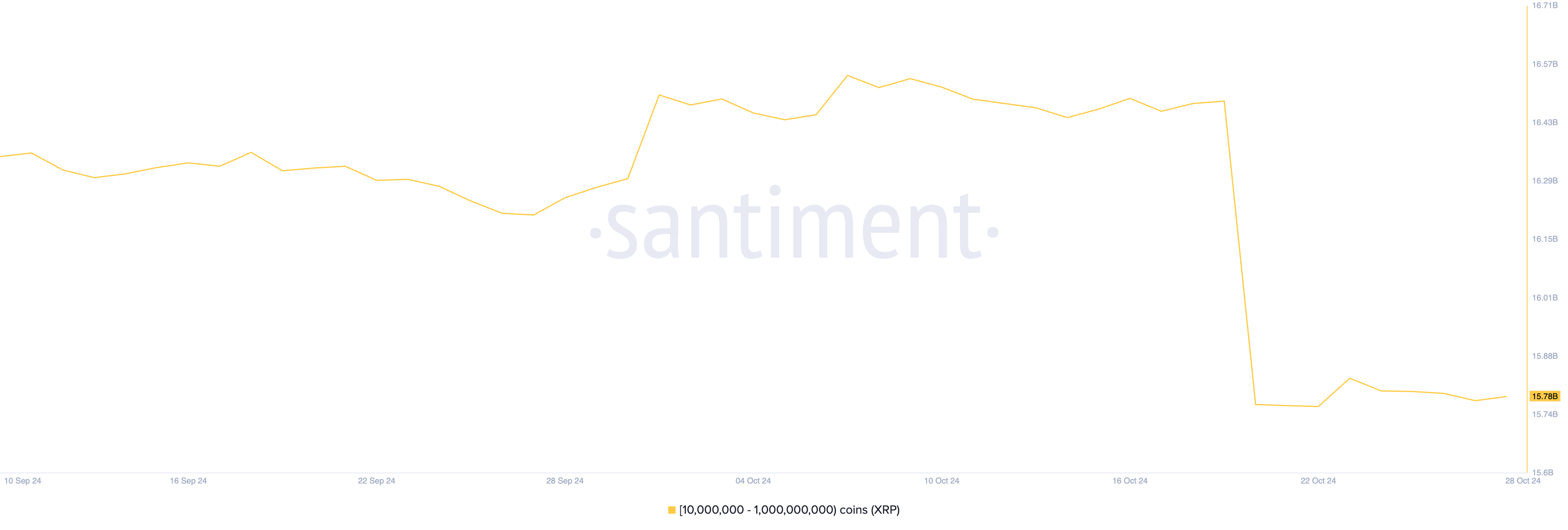 Distribuzione dell'offerta di XRP