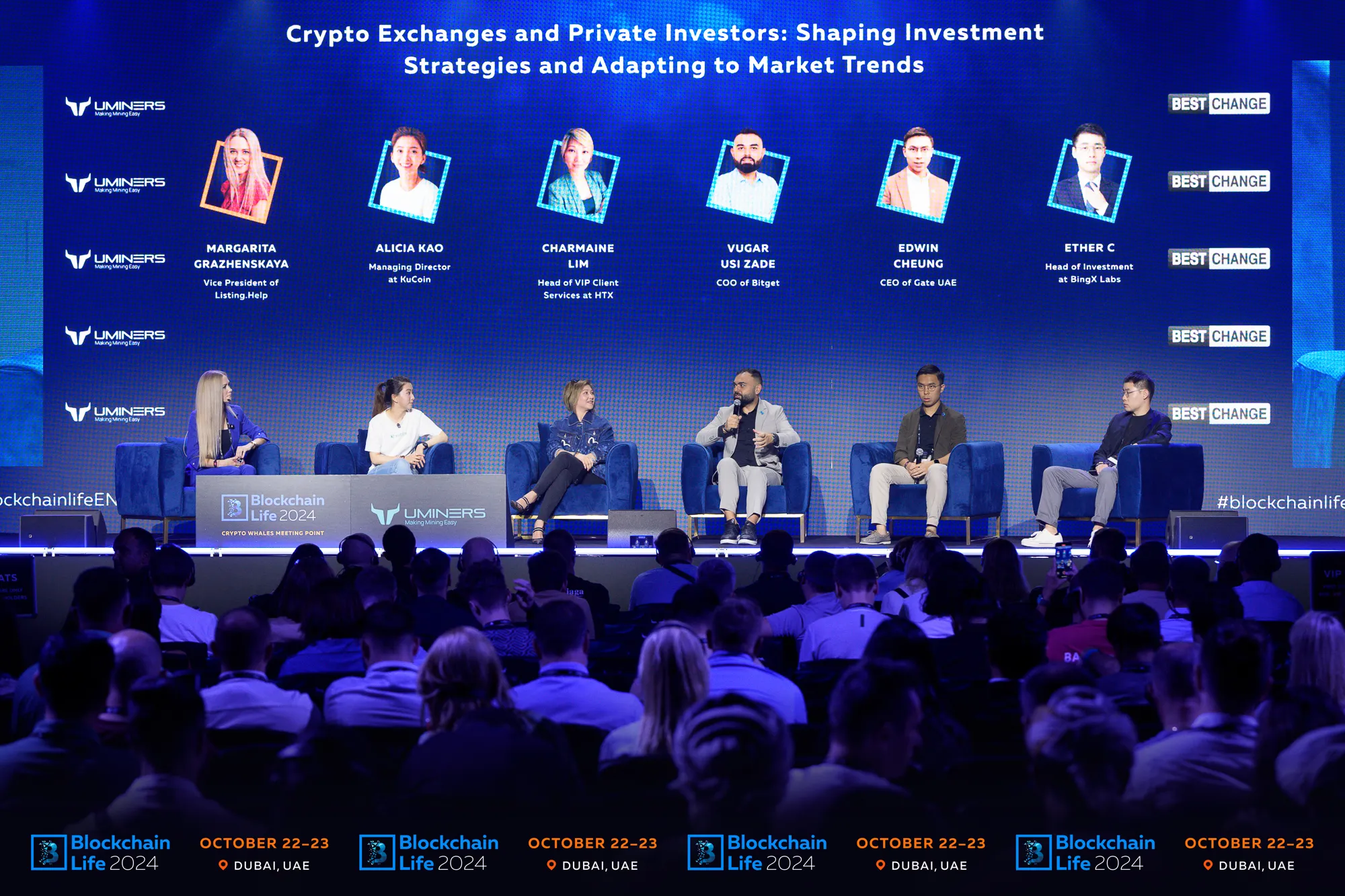 Margarita Grazhenskaya, Alicia Kao, Charmaine Lim, Vugar Usi Zade, Edwin Cheung e Ether C a Blockchain Life