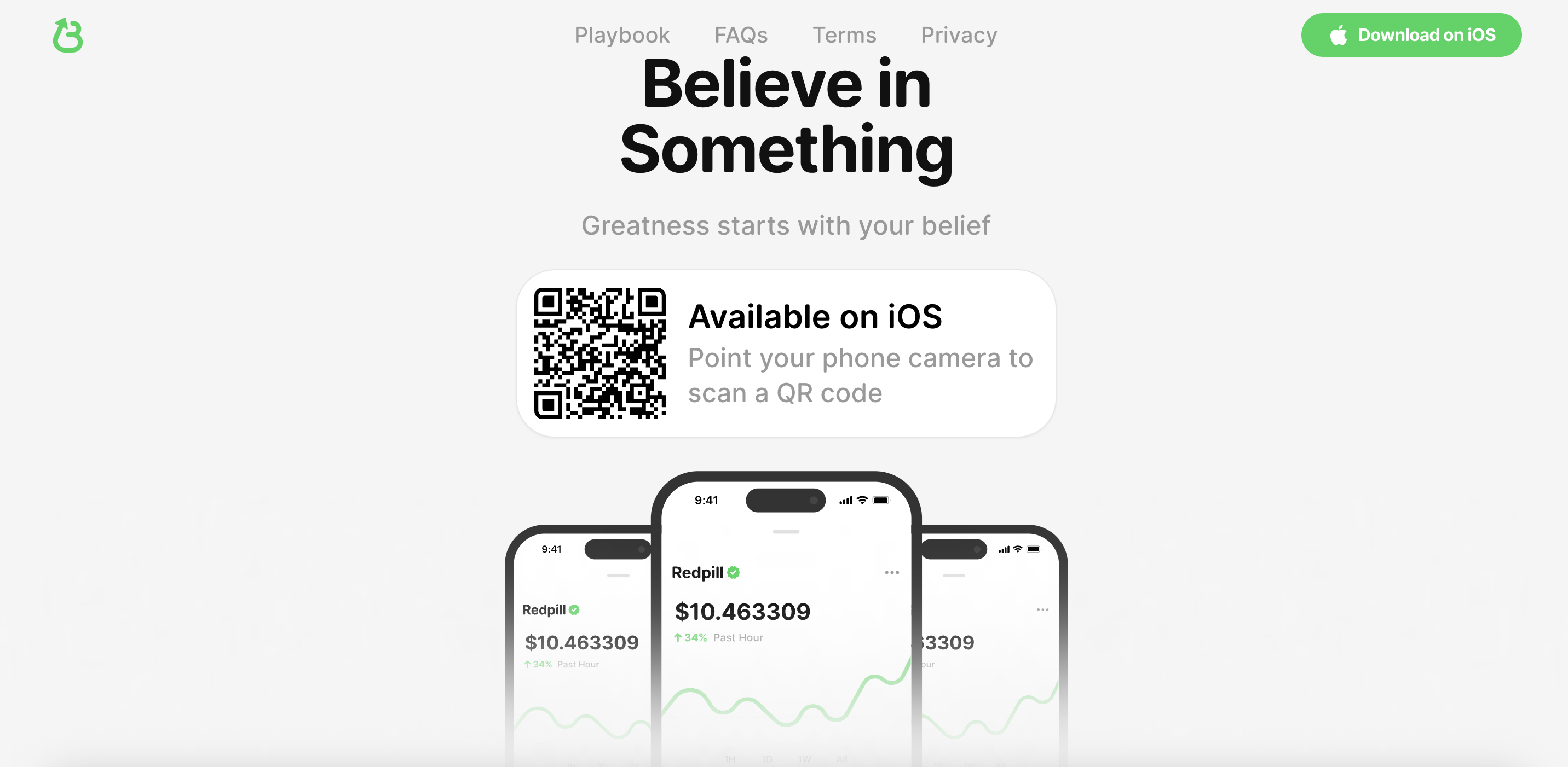 Sito Web di Believe App.