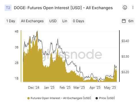 Open interest futures DOGE