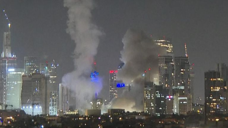 Missili colpiscono obiettivi nel centro di Tel Aviv