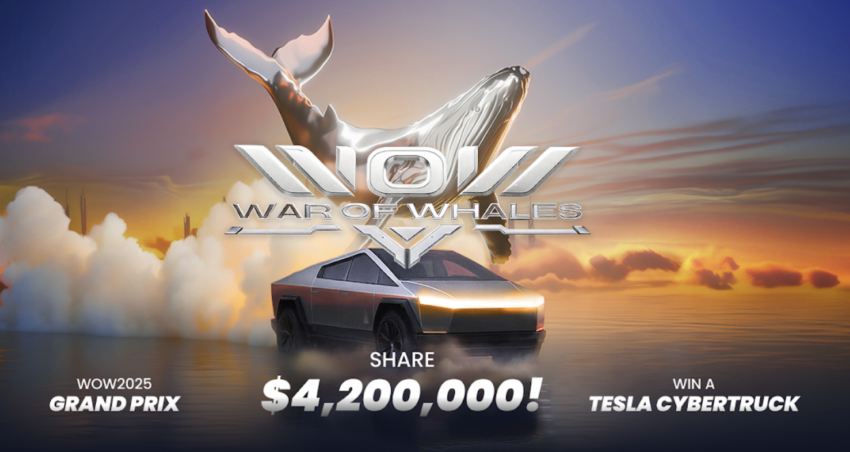 BloFin WOW (War of Whales) 2025 Grand Prix apre le iscrizioni per il campionato di trading da 4,2 milioni di dollari con in palio una Tesla Cybertruck