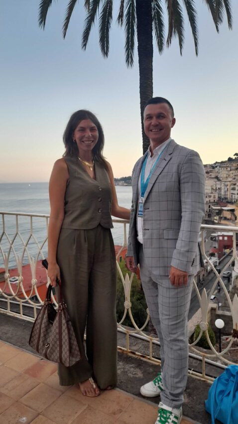 Giulia D'Orta con Jakub Dziadkowiec al NapulETH
