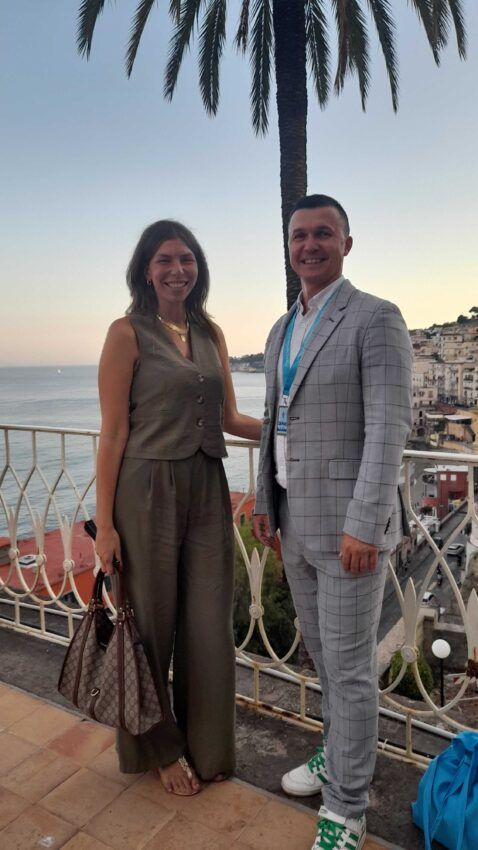 Giulia D'Orta con Jakub Dziadkowiec al NapulETH